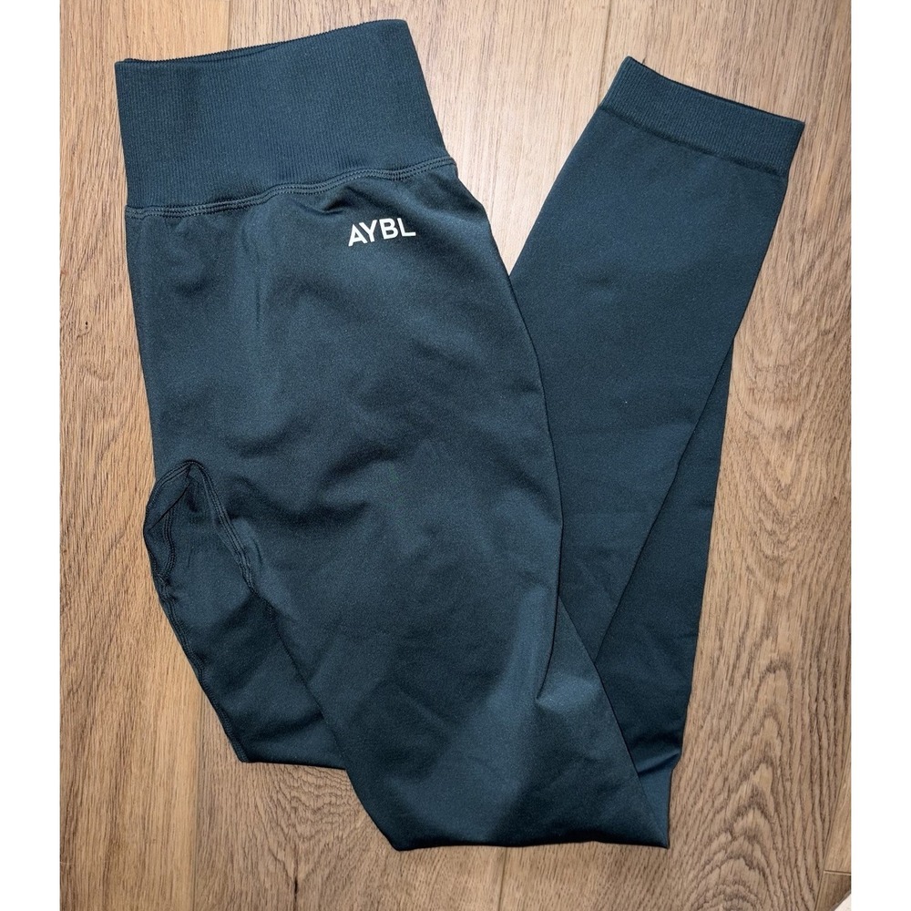 AYBL Empower Seamless Leggings‎ Green Women's Small High Rise Butt Scrunch